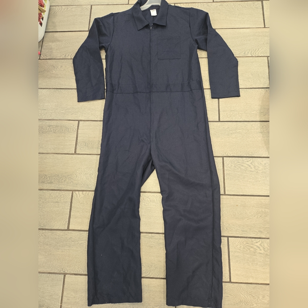 Spirit Halloween Navy Blue Adult Jumpsuit Costume – Size Small/Medium